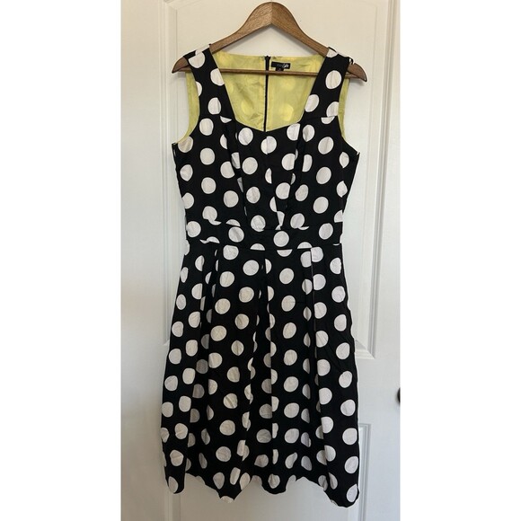 East 5th Dresses & Skirts - East 5th Womens Dress Size 14 Black White Polkadot Swing Lined 50's Style